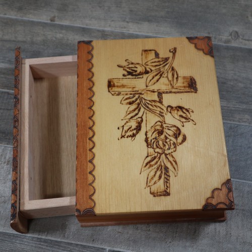 Wooden bible prayer - wooden, drawer