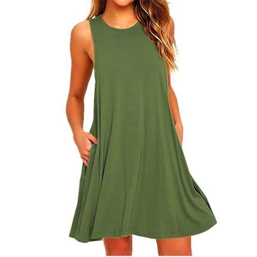Womens summer dress sleeveless - summer,