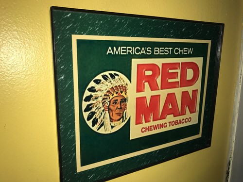 Red man chewing tobacco - chewing, chaw
