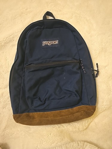 Jansport navy suede leather - suede,