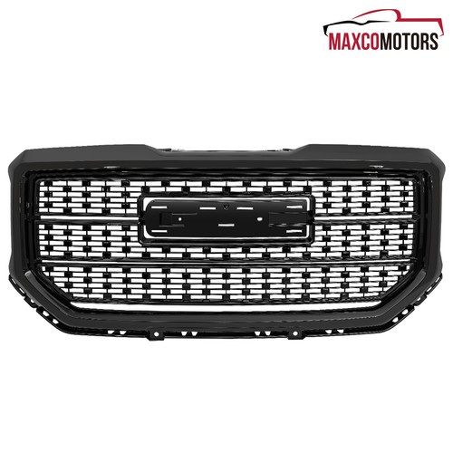 Glossy black hood grille fits - glossy,