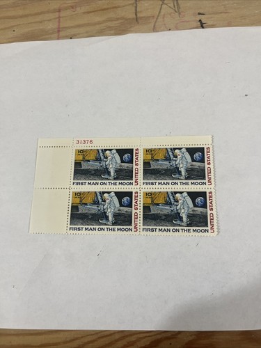 C76 moon walk cent plate - moon,