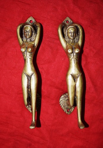 Bar club door handle - bar, brass