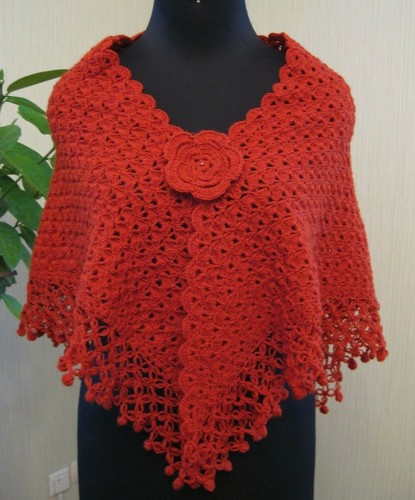 Triangle shawl wrap - , wool