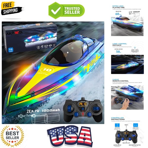 Boat with led - with,