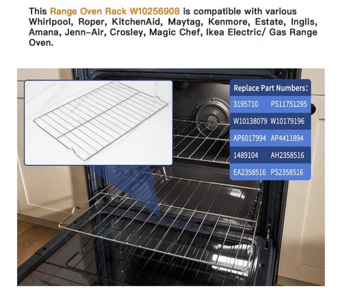 2pc range oven rack - rack, w10256908
