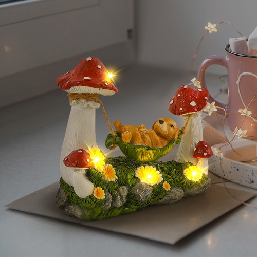 Garden decor dog mushroom - decor,