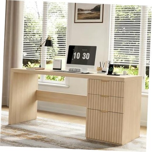 Fluted executive desk with - 60",
