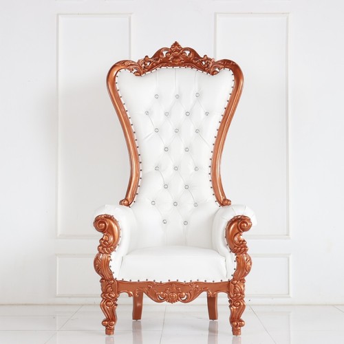 Design rose gold white - gold, throne