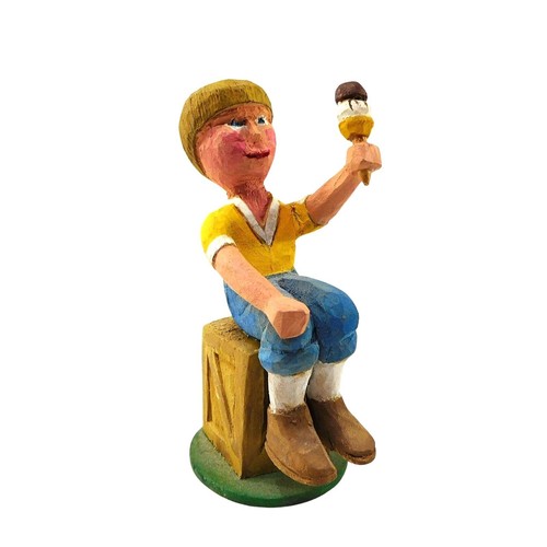 Creepy vintage folk art - vintage,