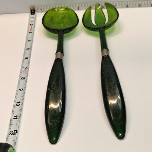 Vintage green marbled bakelite - vintage,