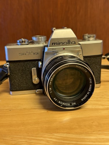 Minolta srt101 silver film - minolta,
