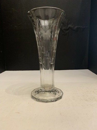 Vintage panel glass trumpet - vintage,