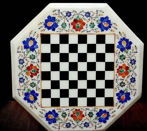 Marble chess table - 18",