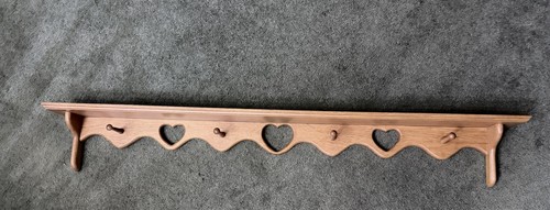 Vintage wooden heart cut out - wooden, 4