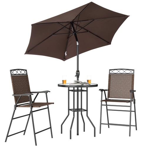 Outdoor table and chairs with - table,