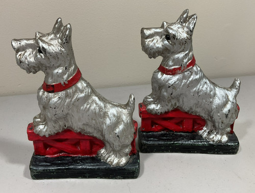 Vintage cast iron scottie dog - vintage,