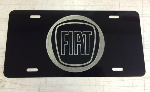 Fiat logo car tag diamond - fiat,