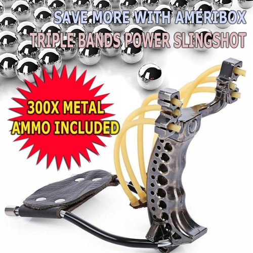 Heavy duty hunting slingshot - hunting,
