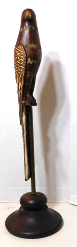 Vintage sarried wooden parrot - vintage,