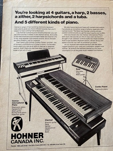 Hohner pianet clavinet - pianet,, clavinet,full