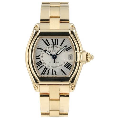 Cartier roadster silver dial - cartier,