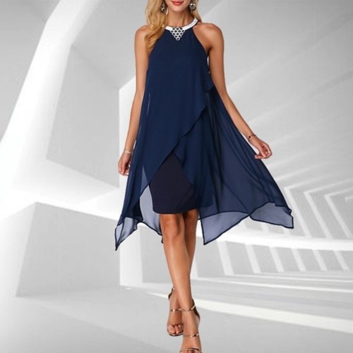 Womens chiffon halter neck - womens,