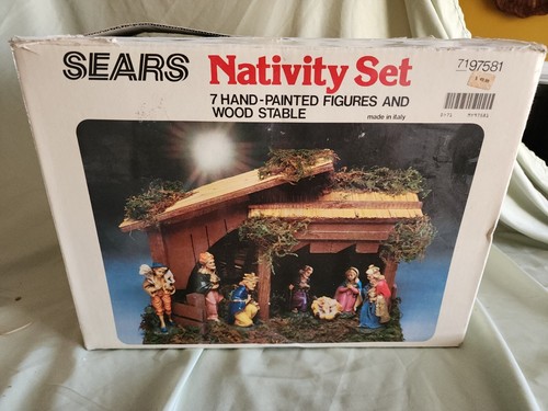 Vintage sears nativity set - vintage,