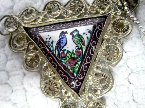 Antique hand painted filligree - antique,