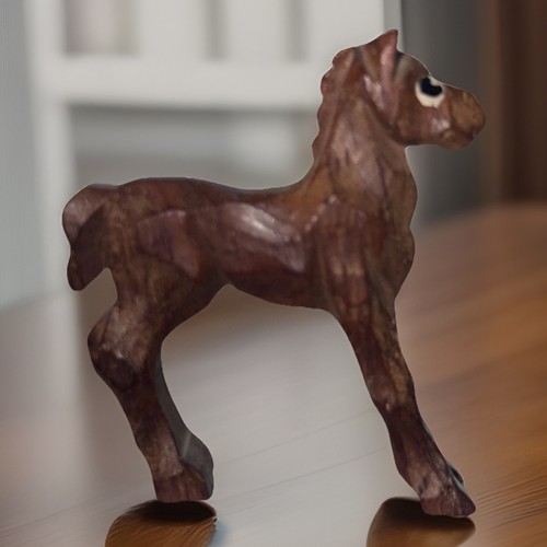 Vintage hand carved wood - hand,