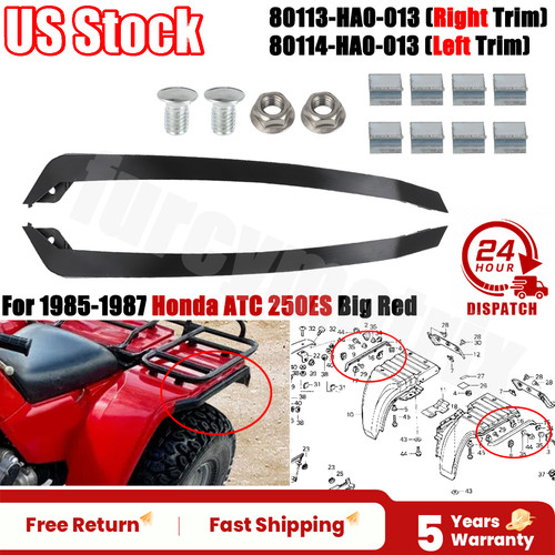 Rear fender molding guards - guards, for