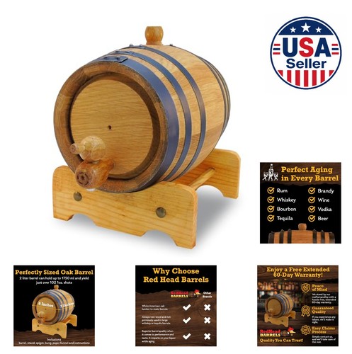 Charred oak aging barrel - aging,