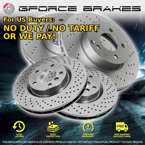 Drilled rotors for - f+r,