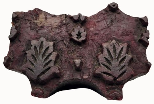 Antique hand carved wood block - antique,