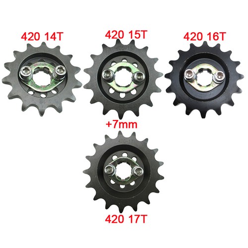 Offset front sprocket 7mm - sprocket, +7mm