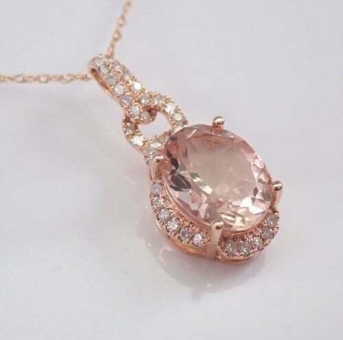3ct oval cut simulated peach - 3ct,