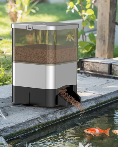 Automatic fish feeder for - fish, pond