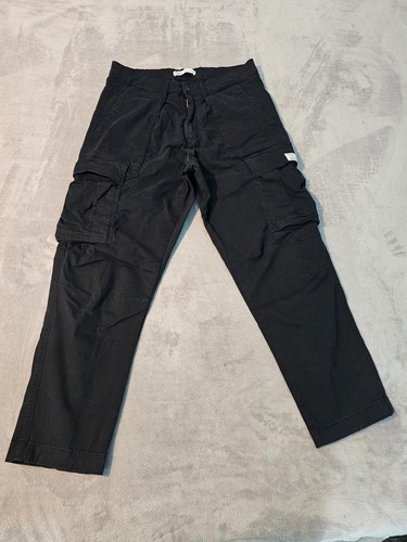 Zara mens black cargo pants - cargo,