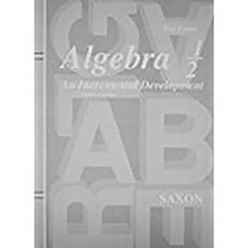 Saxon algebra an - saxon,