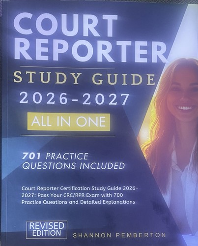 Court reporter certification - reporter,