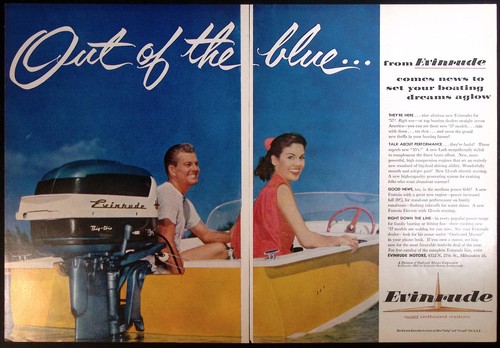 1957 evinrude hp big - 35,