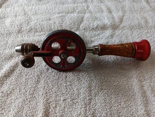Vintage hand crank drill - hand,