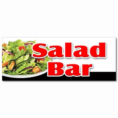 Salad bar decal - salad,