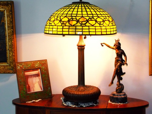 Tiffany studios acorn leaded - acorn,