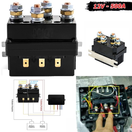 12v 500a winch solenoid relay - 500a,