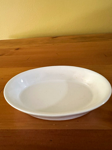 White glossy ceramic - ceramic, dish