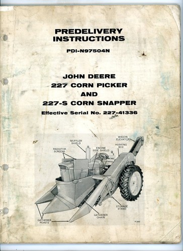 Predelivery instructions john - predelivery,