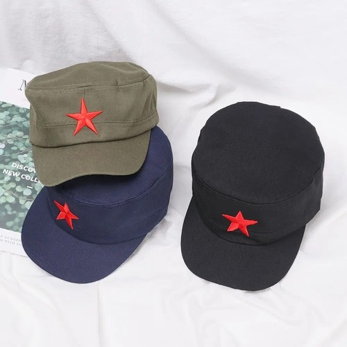 New hats communist cap red - new,