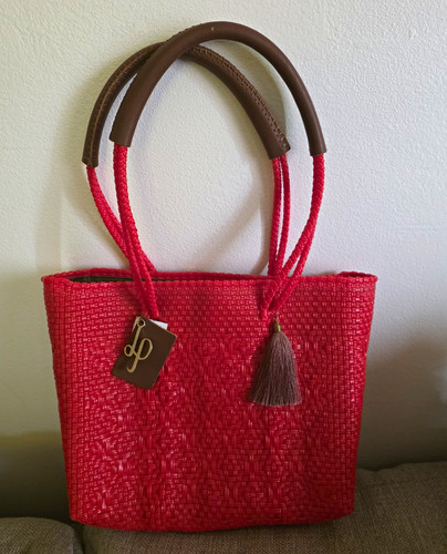 Women red woven tote - women’s,