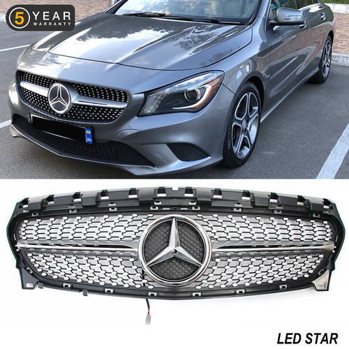 Chrome front grille - chrome,
